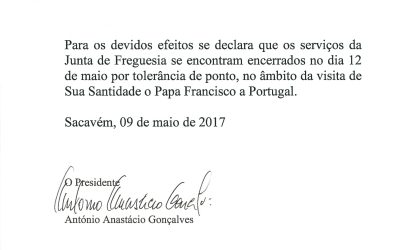 INFORMAÇÃO – TOLERÂNCIA DE PONTO