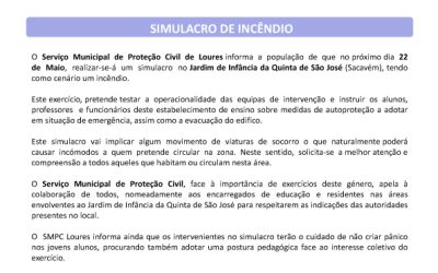 Simulacro de Incêndio – Quinta de São José