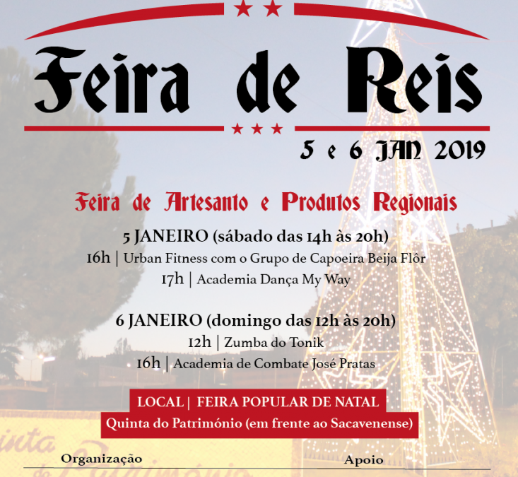 FEIRA DE REIS – 5 e 6 janeiro 2019