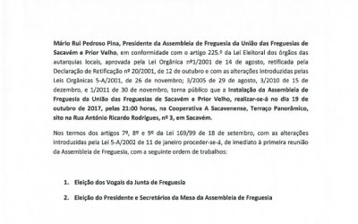 Tomada de posse – 19 outubro