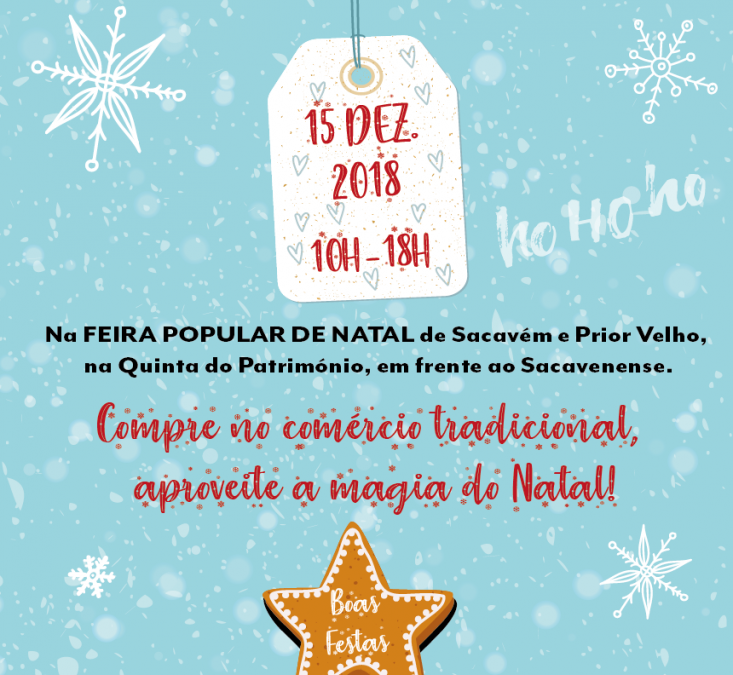 FEIRA DE ARTESANATO E PRODUTOS REGIONAIS – 15 dezembro 2018