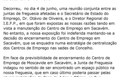 Comunicado contra o encerramento do I.E.F.P. – ATUALIZAÇÃO