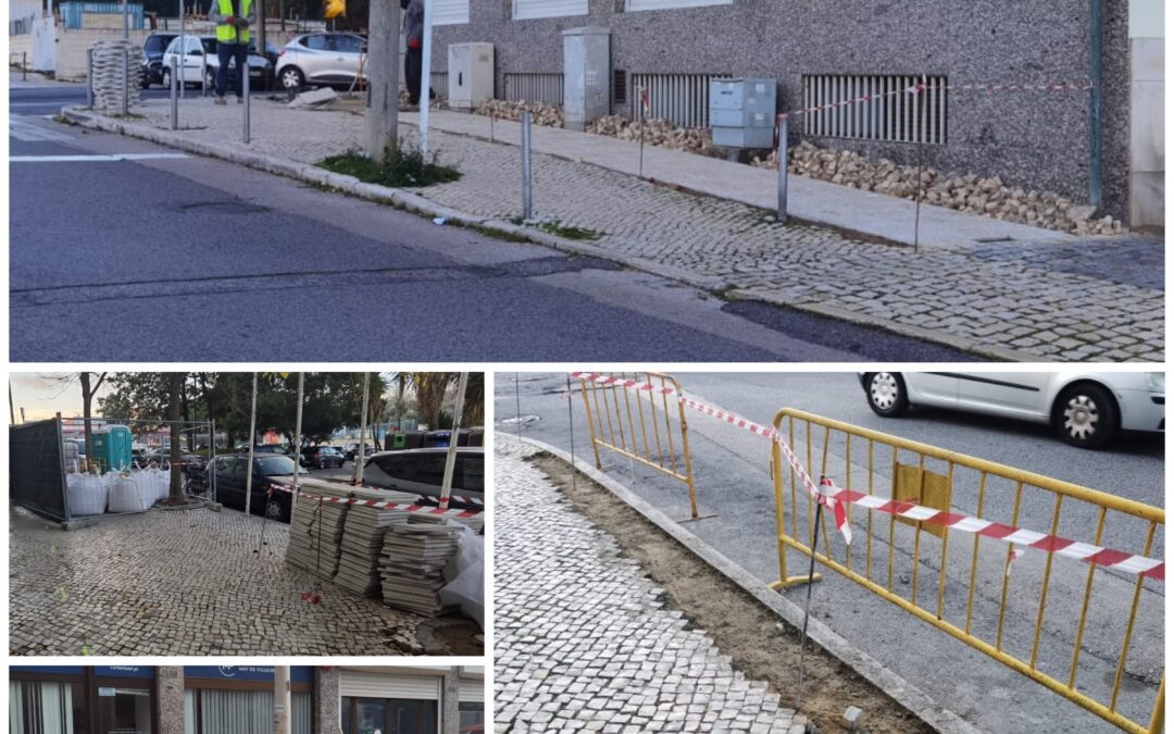 A DECORRER | COLOCAÇÃO DE PISO ANTIDERRAPANTE | SACAVÉM