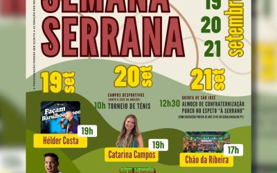 DIVULGAÇÃO | 36ª SEMANA SERRANA | 19 A 21 DE SETEMBRO | SACAVÉM