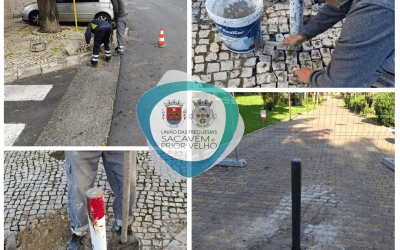 A DECORRER | REQUALIFICAÇÃO E MELHORAMENTO DO ESPAÇO PÚBLICO | COLOCAÇÃO E SUBSTITUIÇÃO DE PILARETES