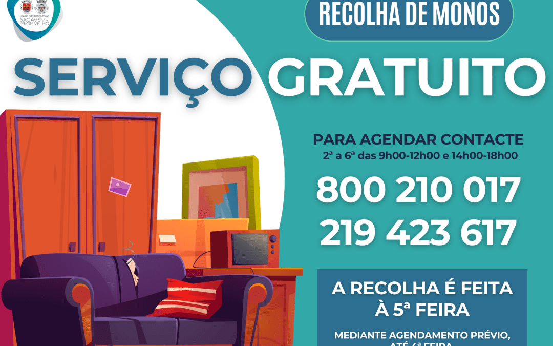 SERVIÇO DE RECOLHA DE MONOS | SACAVÉM E PRIOR VELHO