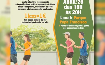 DIVULGAÇÃO | CAMINHADA SOLIDÁRIA | 8 DE ABRIL | 19H00 | PARQUE PAPA FRANCISCO
