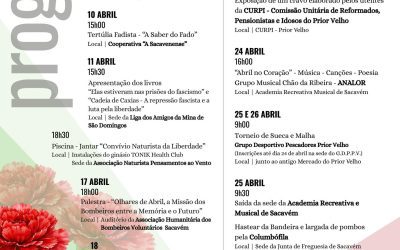 COMEMORAÇÕES DO 52º ANIVERSÁRIO DO 25 DE ABRIL | PROGRAMA