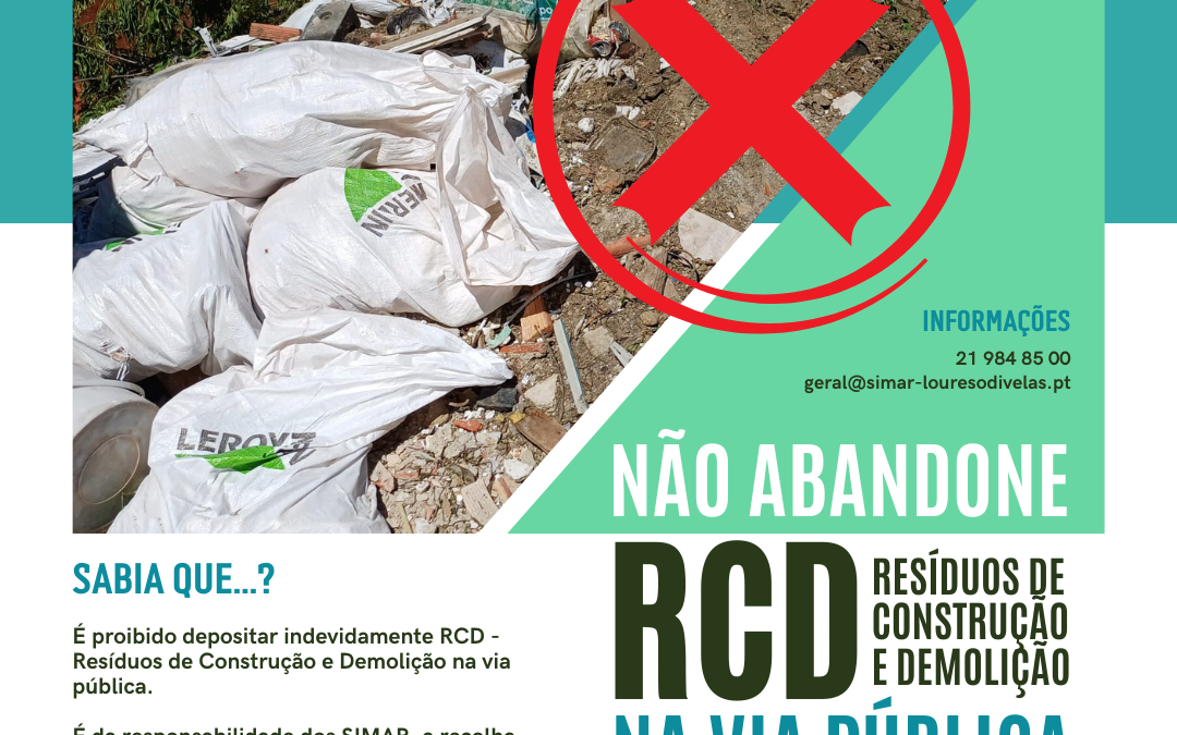 INFORMAÇÃO | RCD – RESÍDUOS DE CONSTRUÇÃO E DEMOLIÇÃO | SIMAR