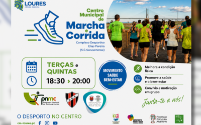 INFORMAÇÃO | CENTRO MUNICIPAL DE MARCHA E CORRIDA DE SACAVÉM | REGRESSO A 1 DE SETEMBRO