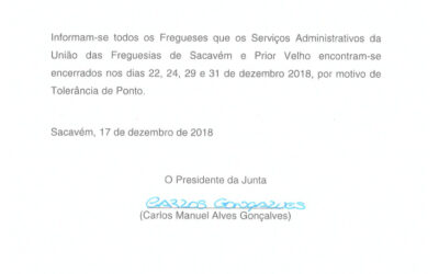 TOLERÂNCIA DE PONTO – Natal