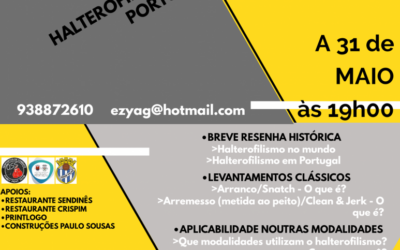 WORKSHOP DE HALTEROFILISMO – 31 maio 2019