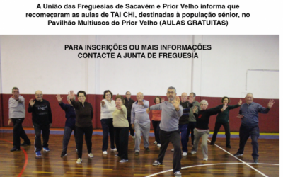 RECOMEÇARAM AS AULAS DE TAI CHI