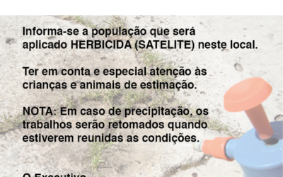 Aplicação de Herbicida – 14 e 15 maio