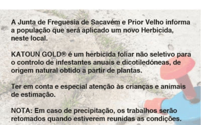 Aplicação de Herbicida KATOUN GOLD – 20 e 21 fevereiro 2019