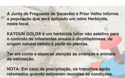 Aplicação de Herbicida KATOUN GOLD – 11 janeiro 2020