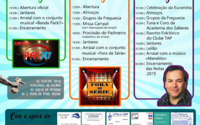 FESTAS DA PARÓQUIA DE S. PEDRO 2019 – 28, 29 e 30 junho 2019