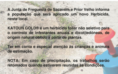 Aplicação de Herbicida KATOUN GOLD – 20 março 2021