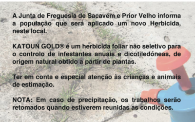 Aplicação de Herbicida KATOUN GOLD – 27 dezembro 2019