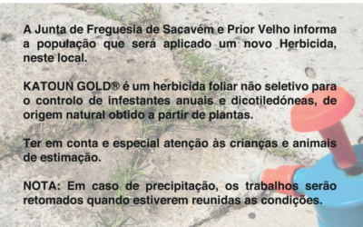 APLICAÇÃO DE HERBICIDA | 8, 9, 11 e 12 de JUNHO de 2021