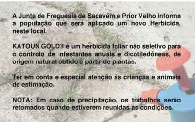 Aplicação de Herbicida KATOUN GOLD – 12 fevereiro 2020