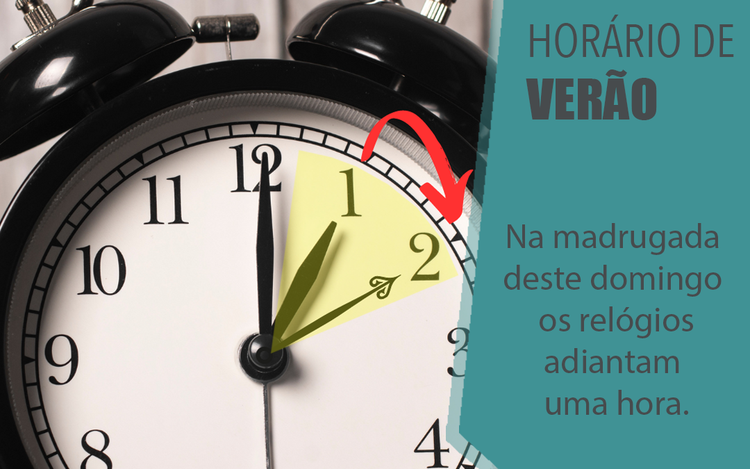 MUDANÇA DE HORA | HORA DE VERÃO | 31 DE MARÇO