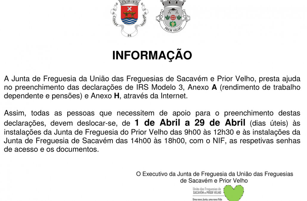 Informação – IRS