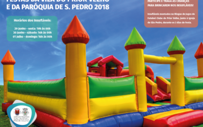 INSUFLÁVEIS – FESTAS DA VILA DO PRIOR VELHO E DA PARÓQUIA DE S. PEDRO 2018