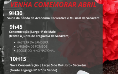 VENHA COMEMORAR ABRIL | 48º ANIVERSÁRIO 25 DE ABRIL