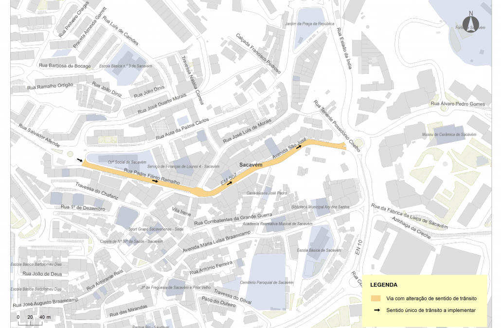 COMUNICADO | ALTERAÇÃO DOS SENTIDOS DE CIRCULAÇÃO – Rua Padre Filinto Ramalho e Avenida de São José