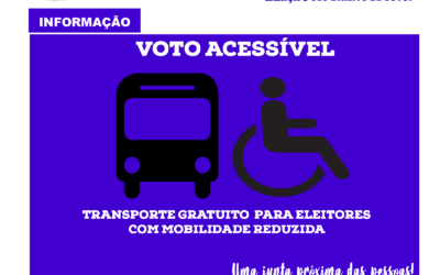 TRANSPORTE GRATUITO PARA ELEITORES | MOBILIDADE REDUZIDA