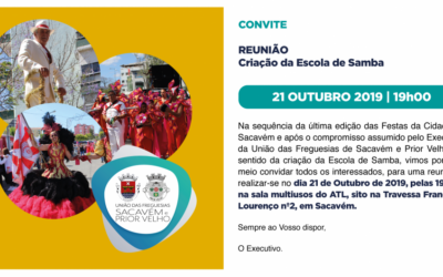 CONVITE | REUNIÃO – CRIAÇÃO DA ESCOLA DE SAMBA