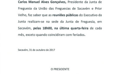 Reuniões públicas do Executivo