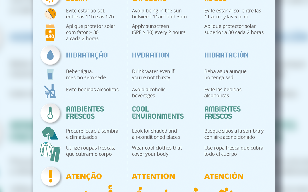 DIVULGAÇÃO | RECOMENDAÇÕES FACE À PREVISÃO DE TEMPERATURAS ELEVADAS | DGS – DIREÇÃO-GERAL DA SAÚDE￼