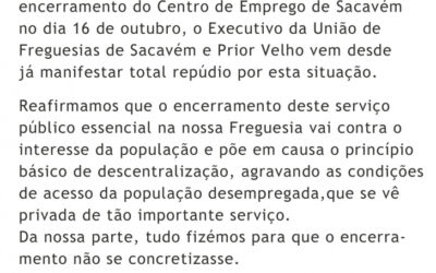 Comunicado contra o encerramento do I.E.F.P.