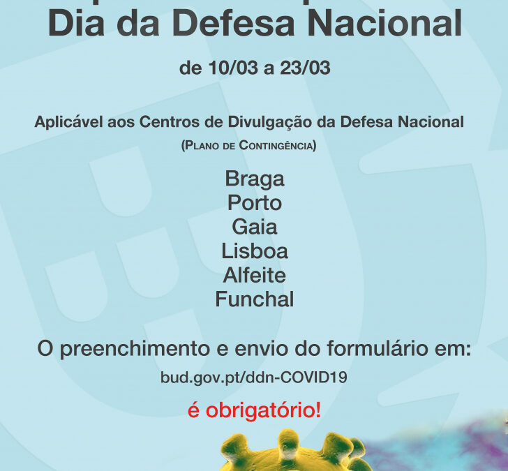 SUSPENSÃO TEMPORÁRIA DO DIA DA DEFESA NACIONAL