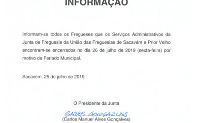 INFORMAÇÃO À POPULAÇÃO