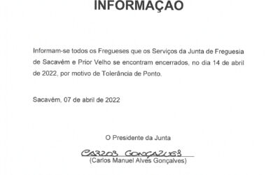 TOLERÂNCIA DE PONTO | 14 DE ABRIL